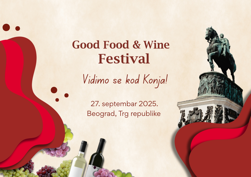 Good Food & Wine festival održava se 27. septembra na Trgu republike
